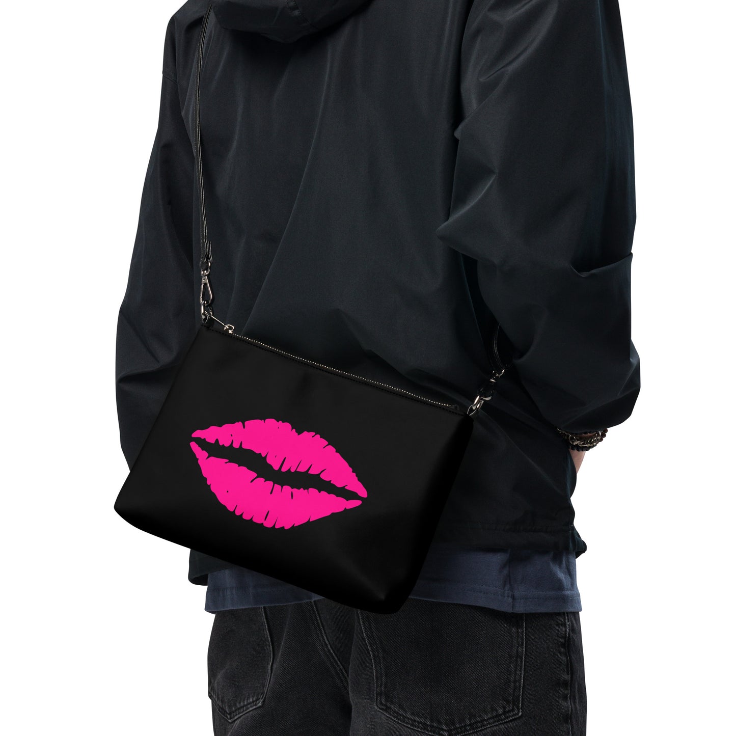 Pink lips Crossbody bag