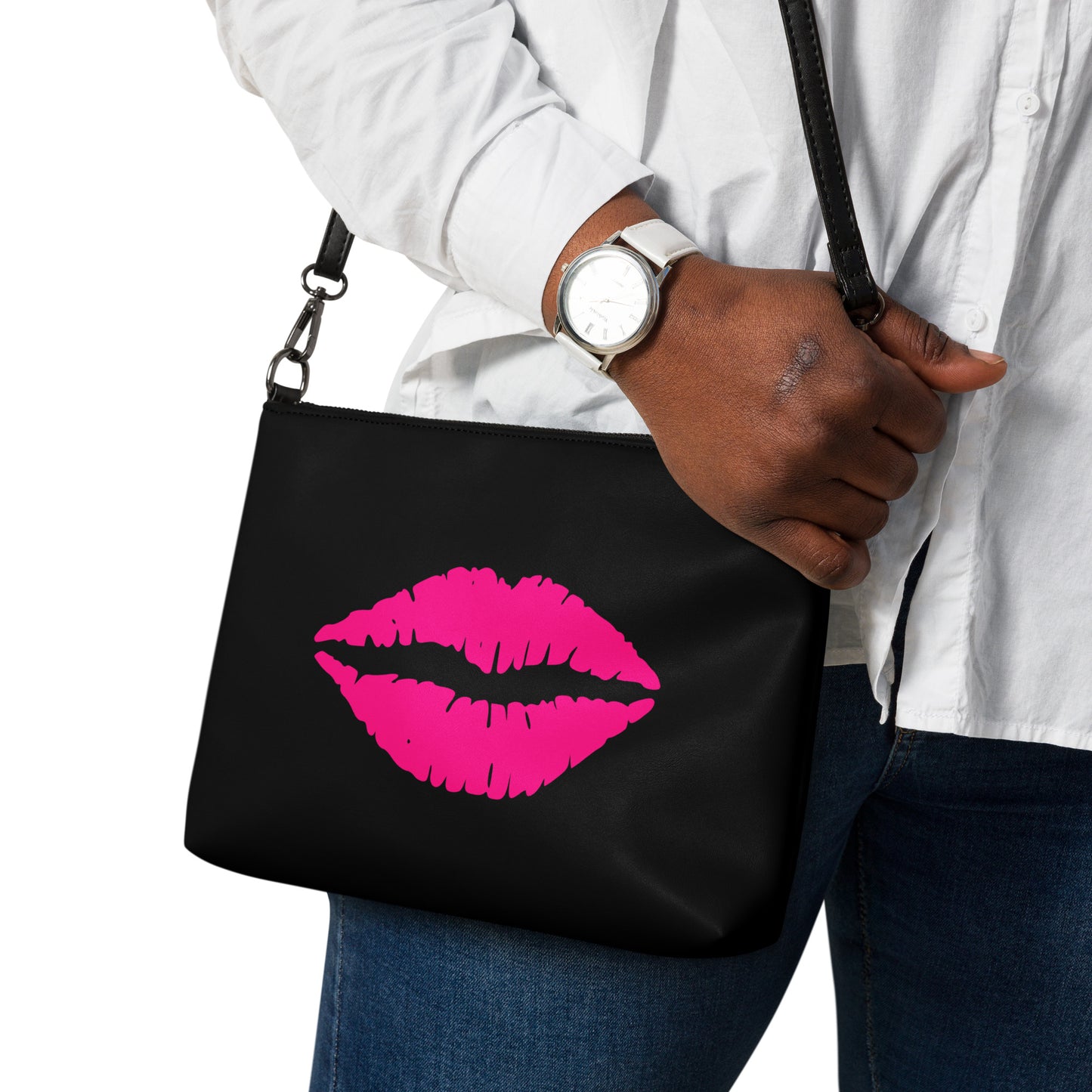 Pink lips Crossbody bag