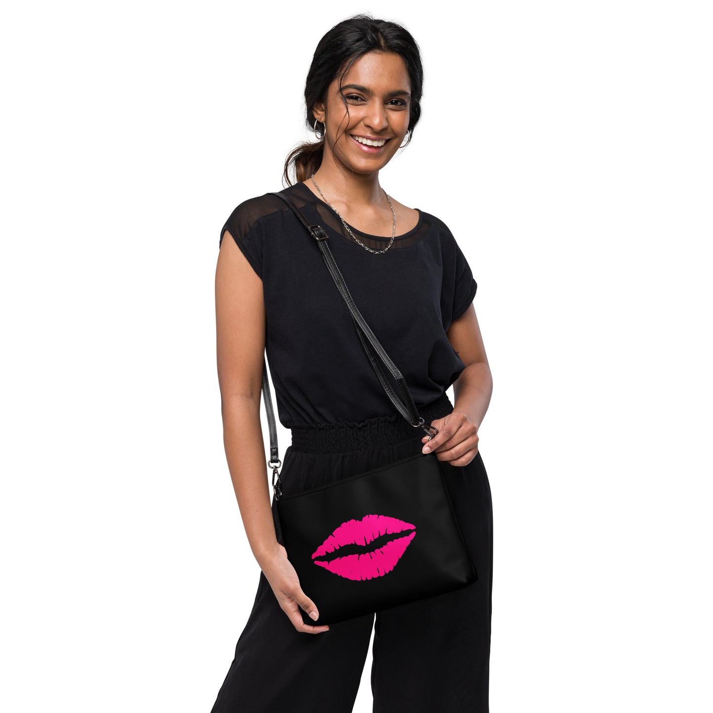 Pink lips Crossbody bag