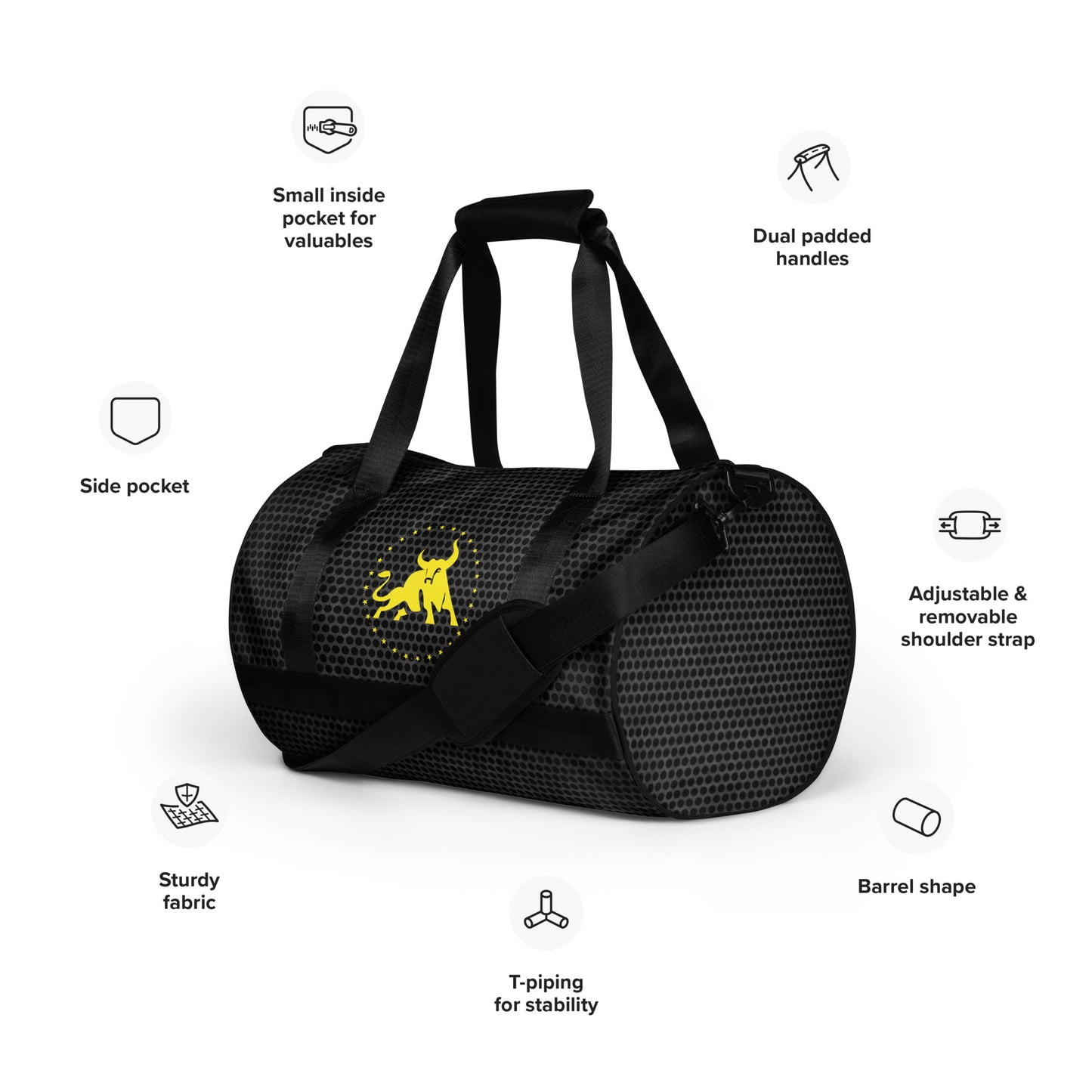 Shane Austin Apparel All-over print gym bag