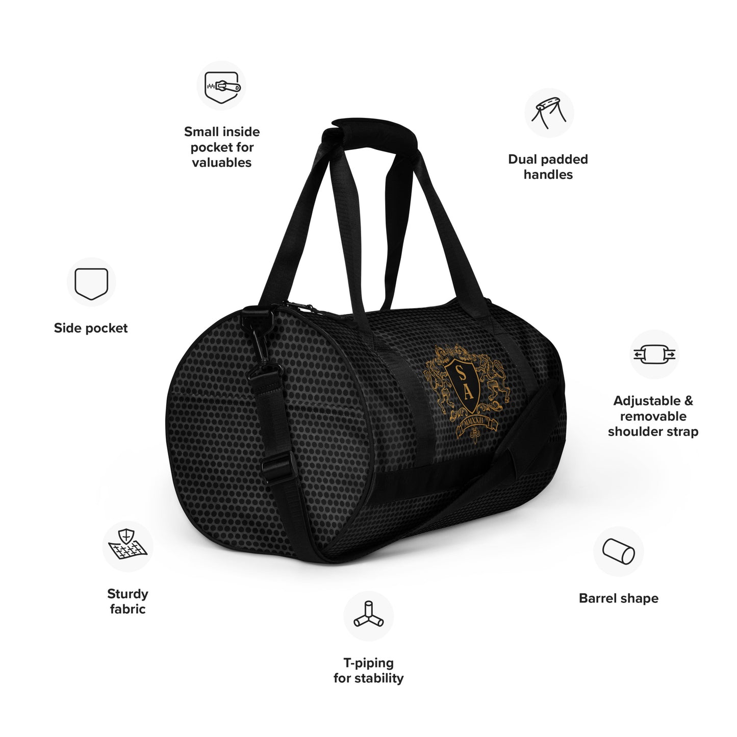 "Highness" All-over print gym bag