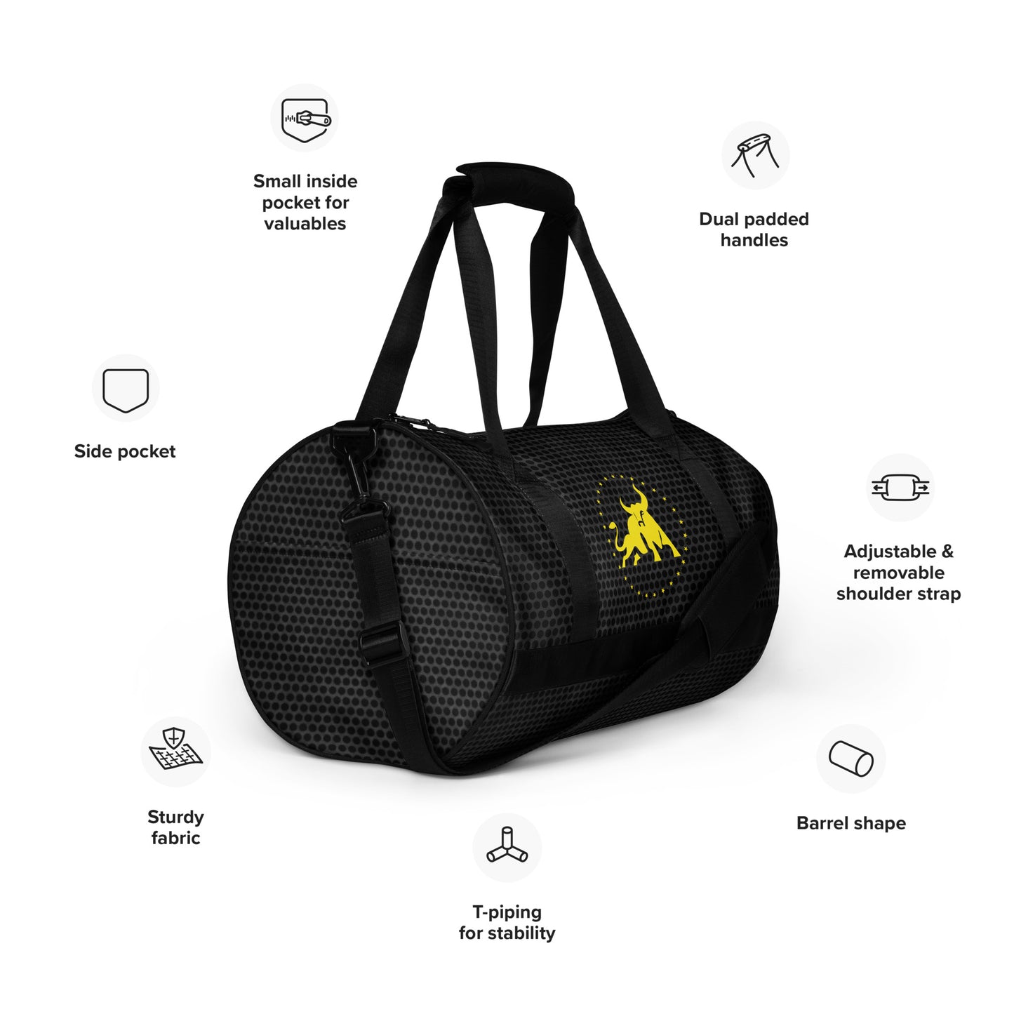 Shane Austin Apparel All-over print gym bag