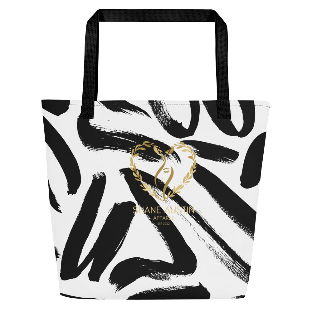 Shane Austin Apparel All-Over Print Large Tote Bag