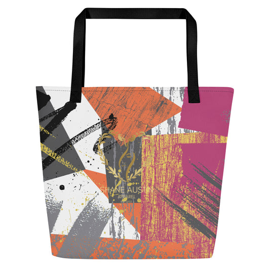 Shane Austin Apparel All-Over Print Large Tote Bag