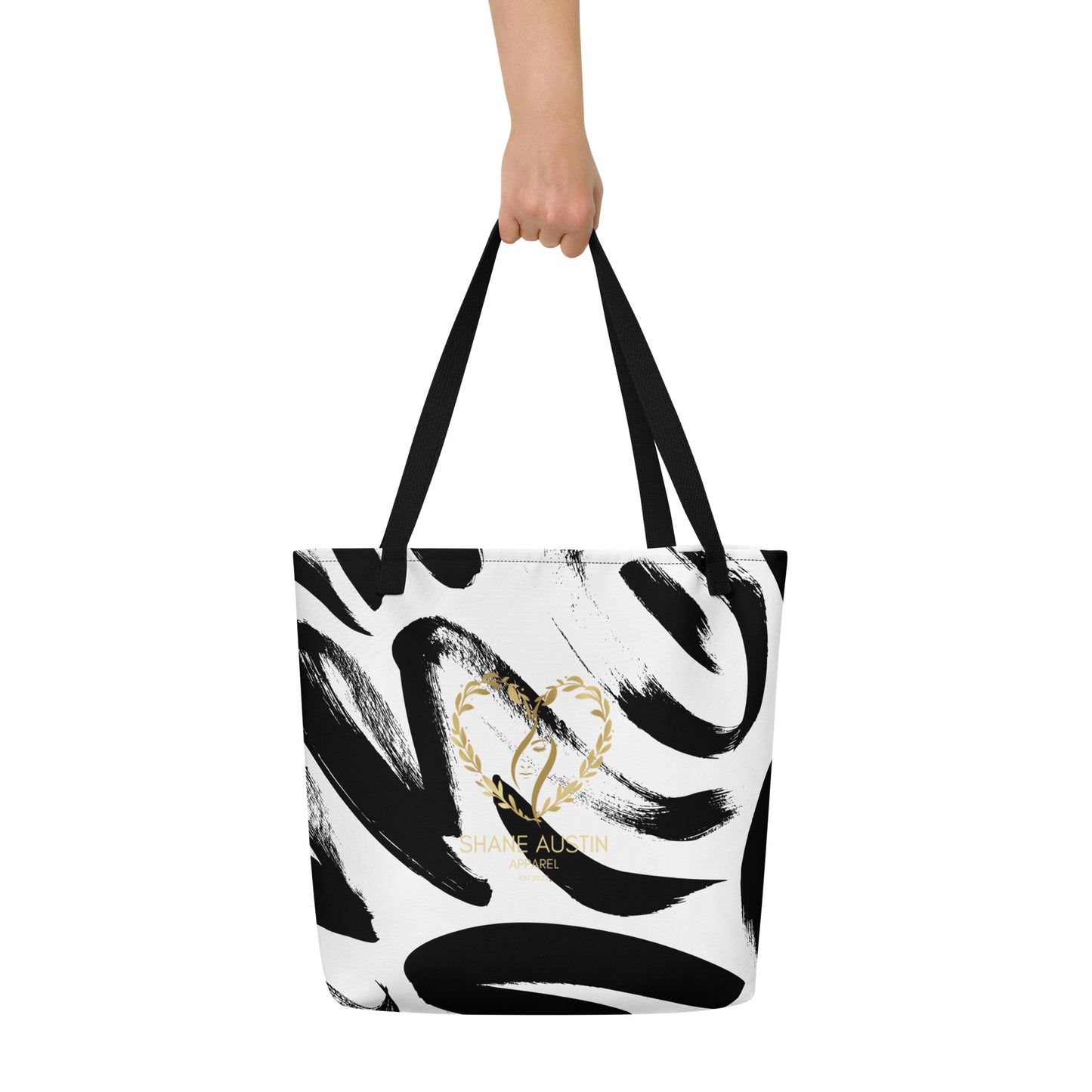 Shane Austin Apparel All-Over Print Large Tote Bag