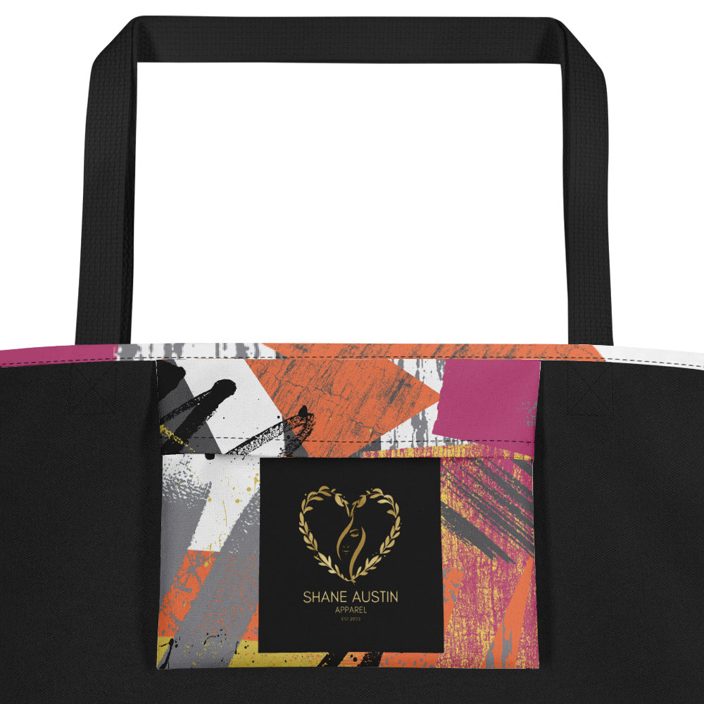 Shane Austin Apparel All-Over Print Large Tote Bag