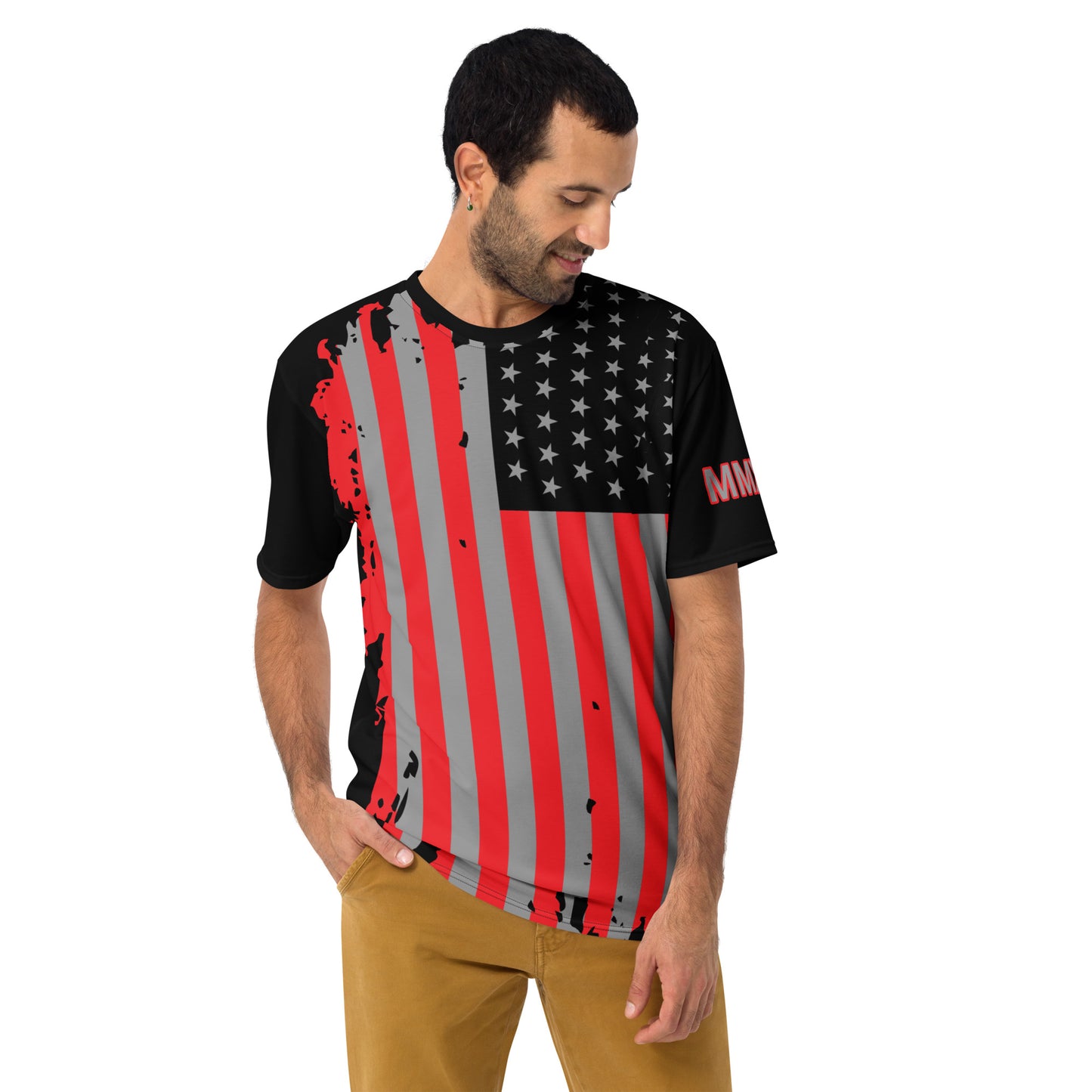 Red and Gray Flag MMXXII Men's t-shirt