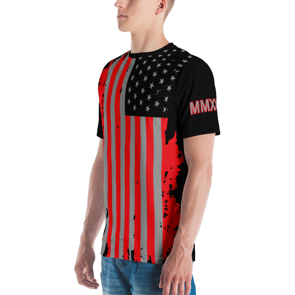 Red and Gray Flag MMXXII Men's t-shirt