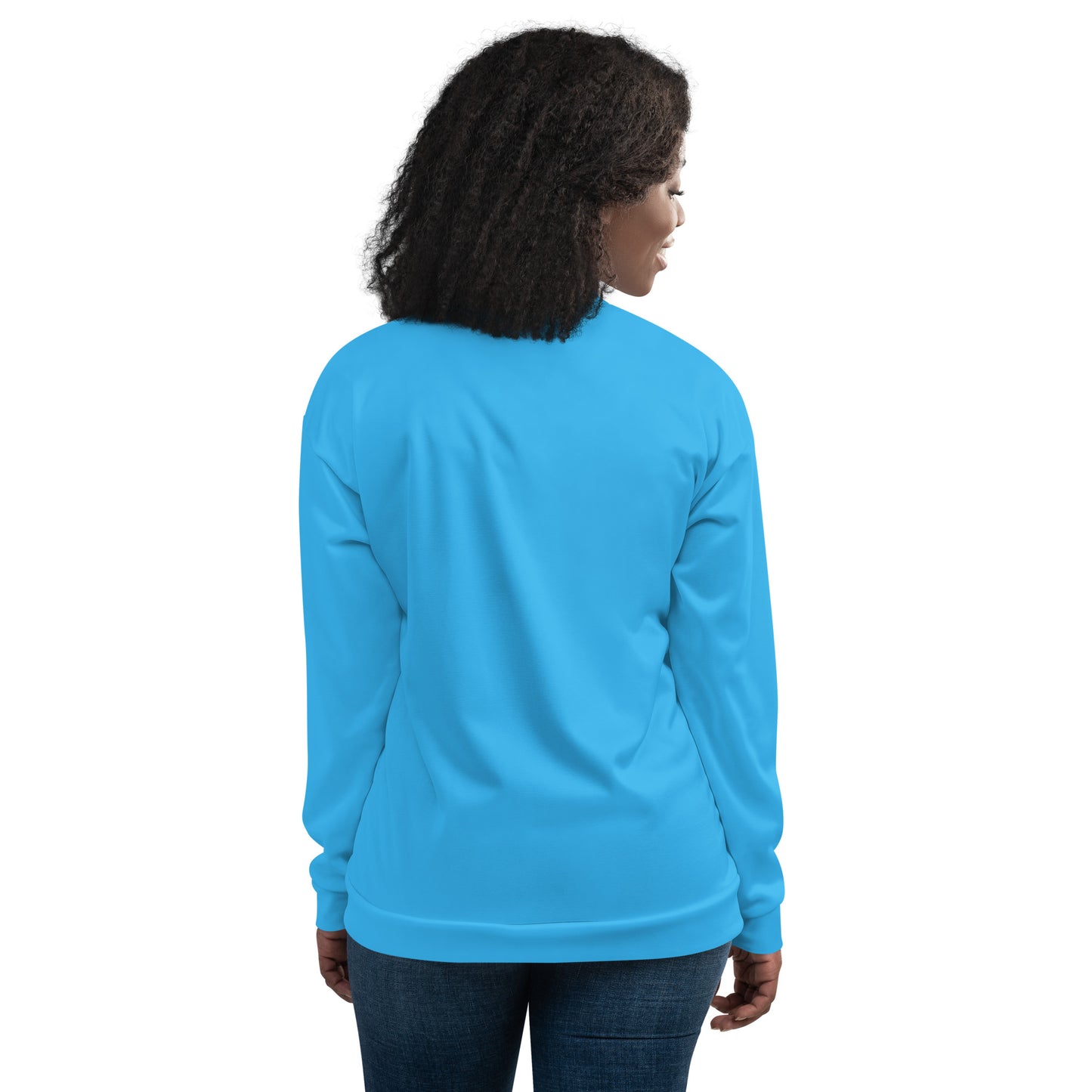 Elegante Unisex Bomber Jacket (Light Blue)