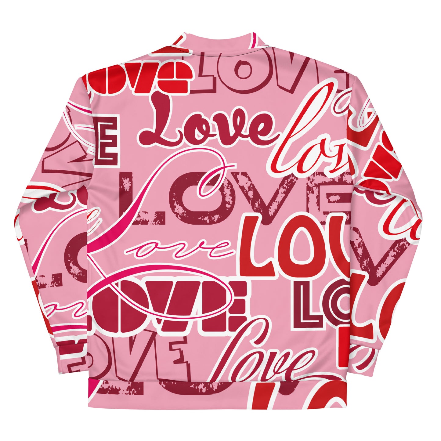 Love (Pink) Unisex Bomber Jacket