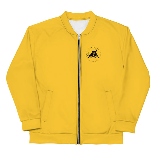 Logo Unisex Bomber Jacket (Gold)