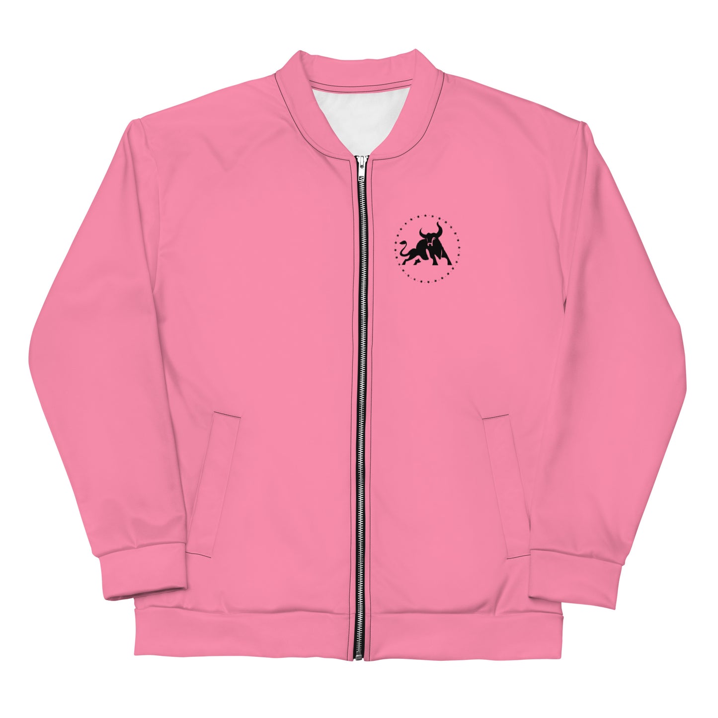 Logo Unisex Bomber Jacket (Pink)