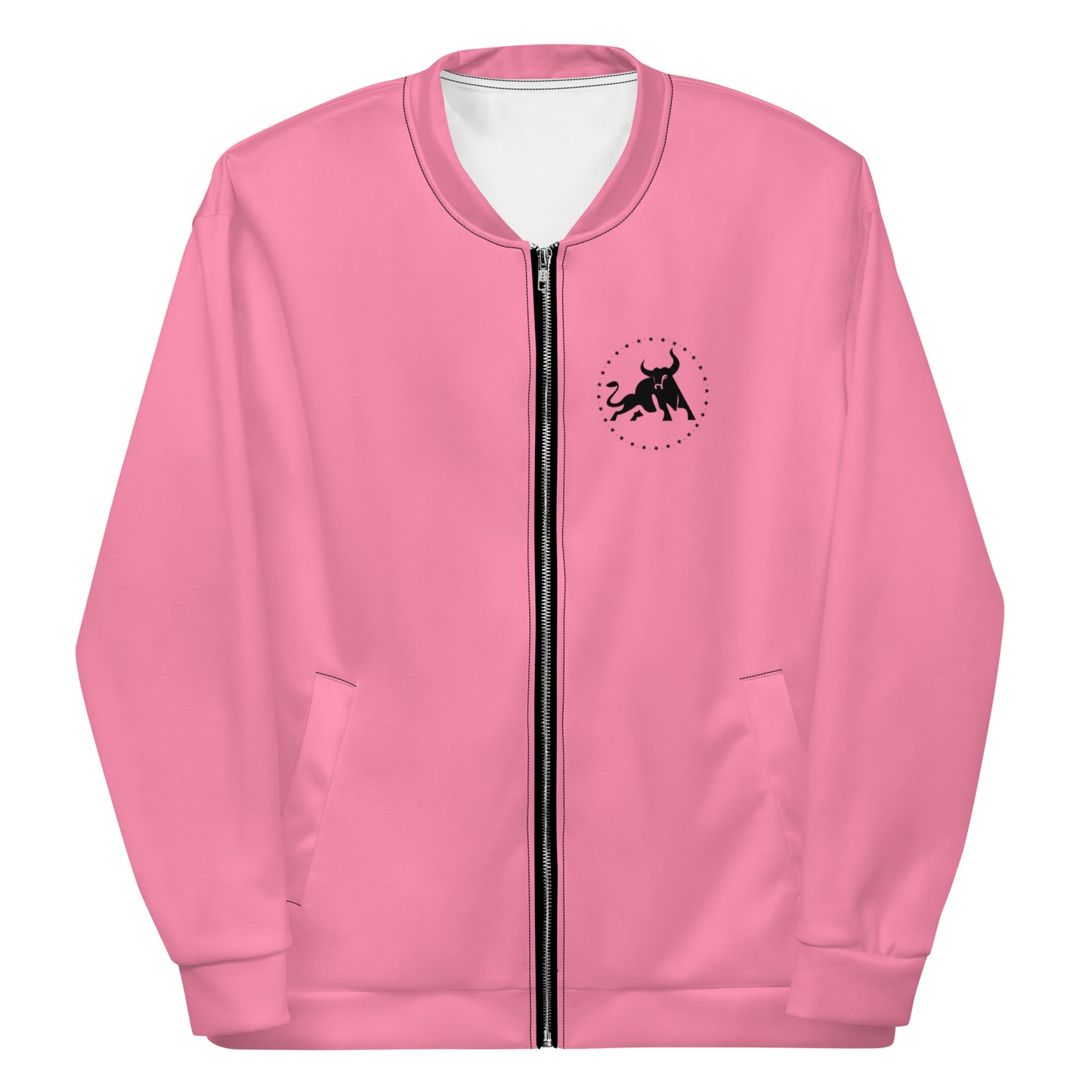 Logo Unisex Bomber Jacket (Pink)