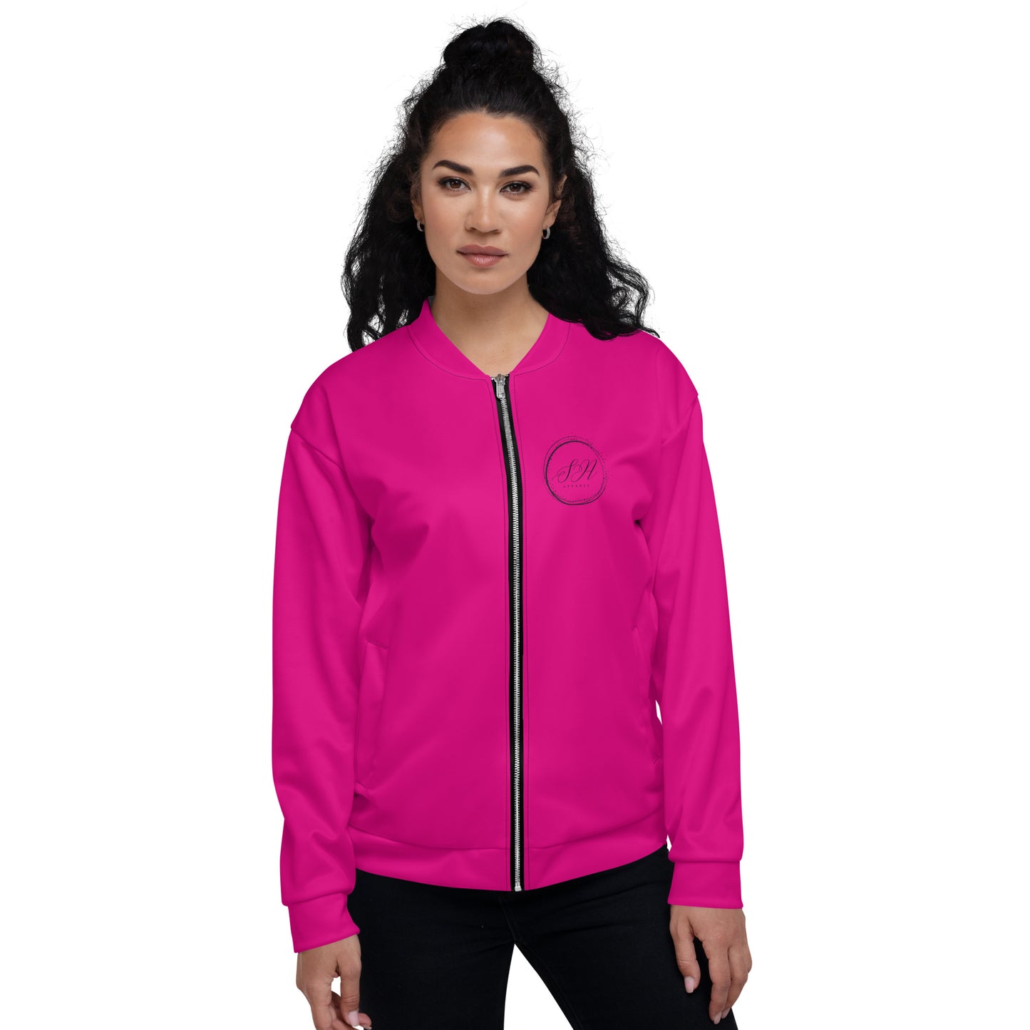 Elegante Unisex Bomber Jacket (Pink)