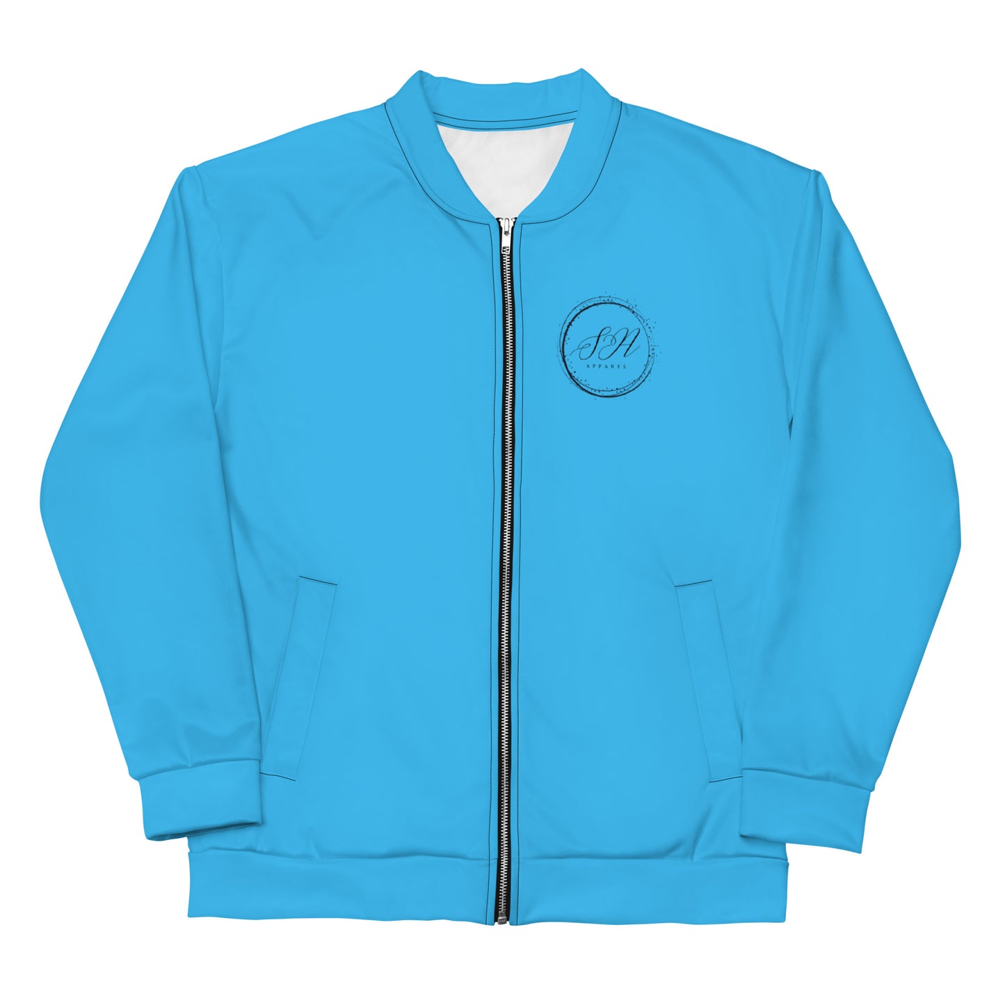 Elegante Unisex Bomber Jacket (Light Blue)