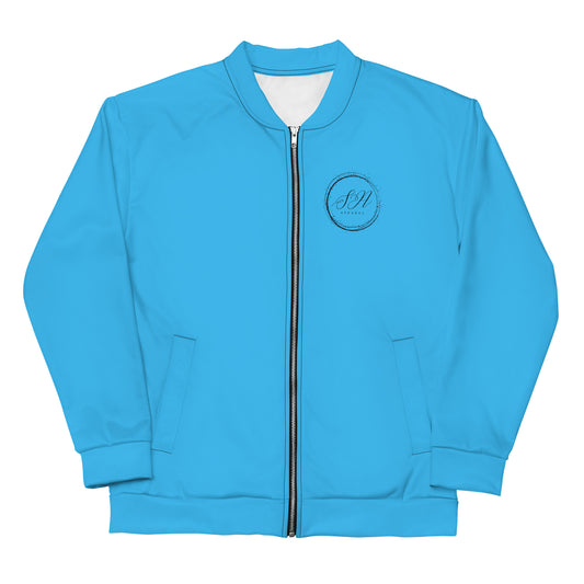 Elegante Unisex Bomber Jacket (Light Blue)