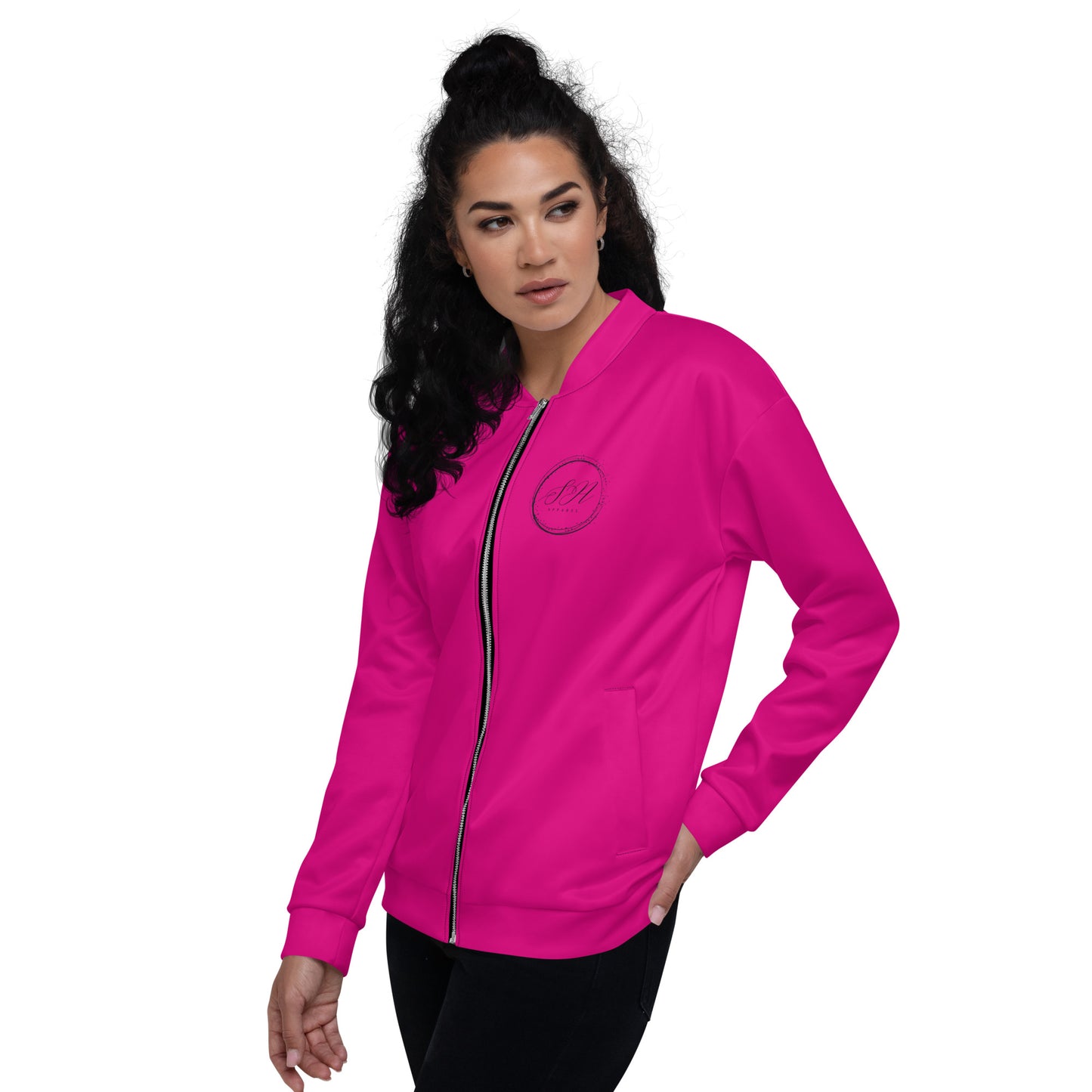 Elegante Unisex Bomber Jacket (Pink)