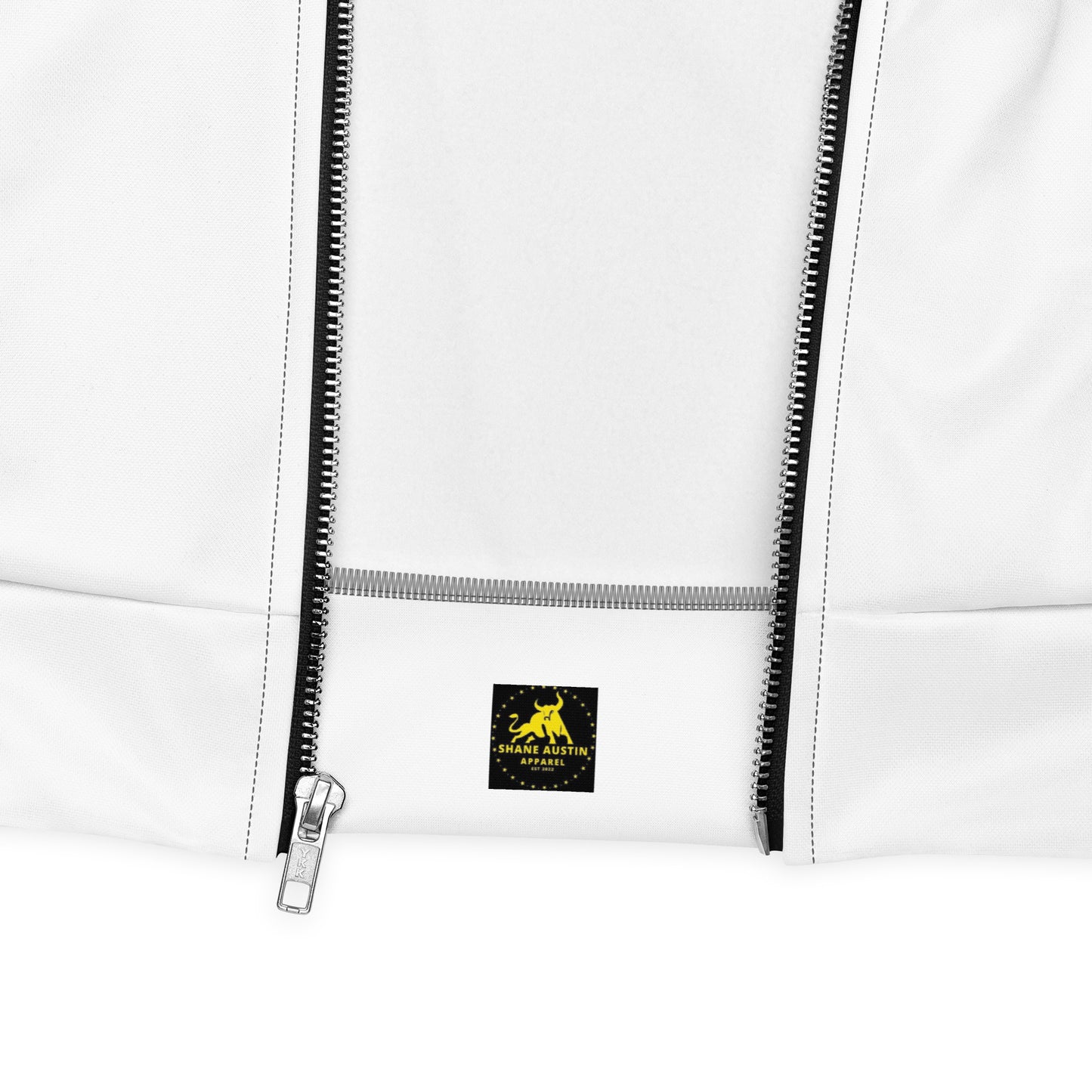 Logo Unisex Bomber Jacket (White)