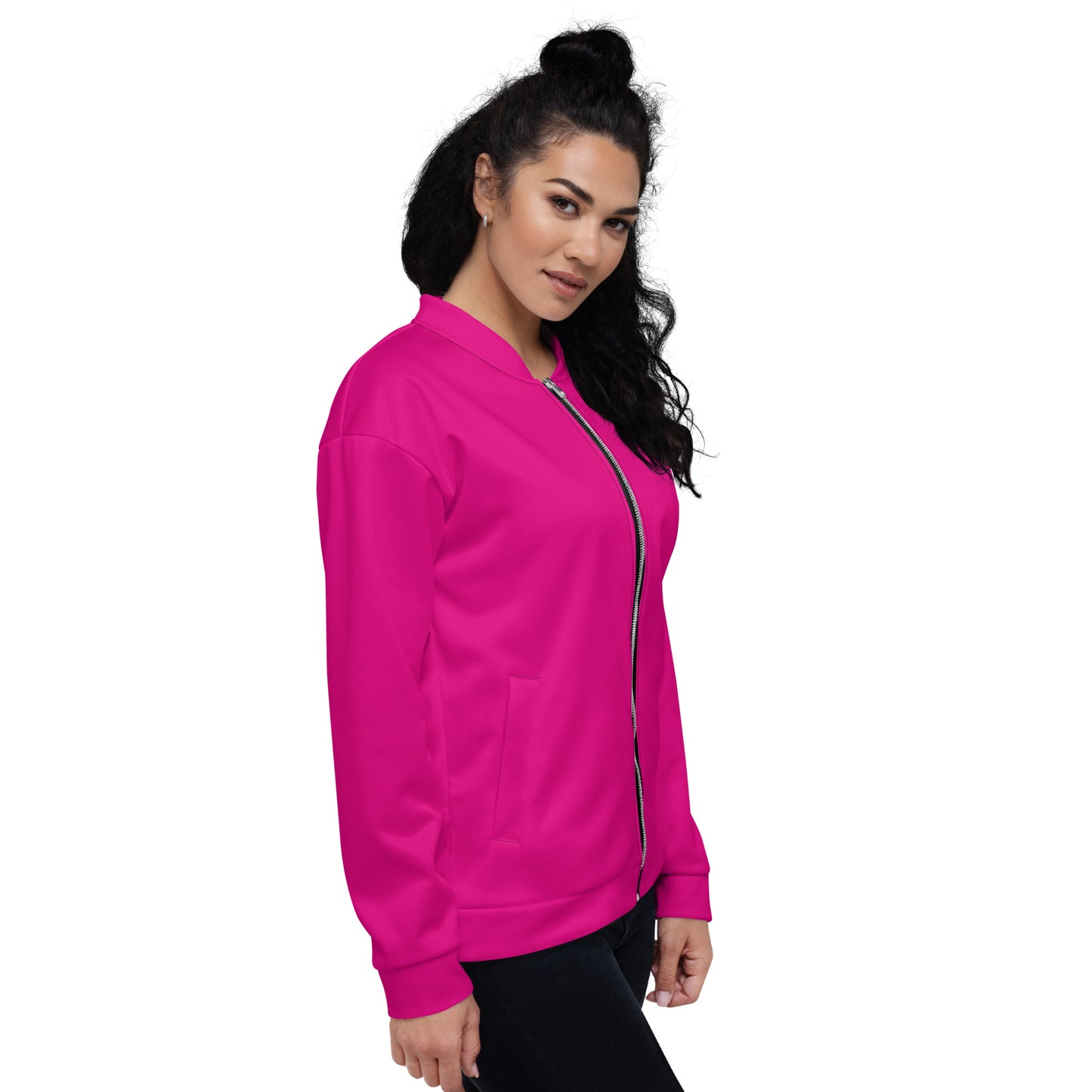 Elegante Unisex Bomber Jacket (Pink)