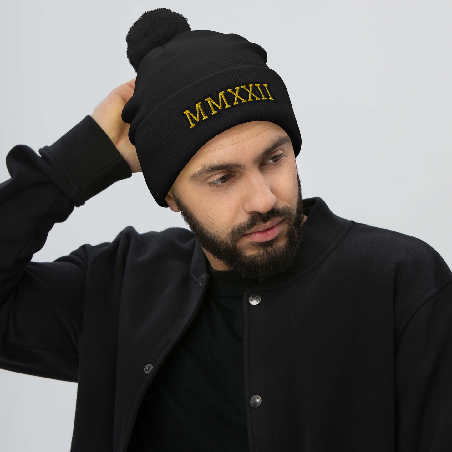 "MMXXII" Pom-Pom Beanie