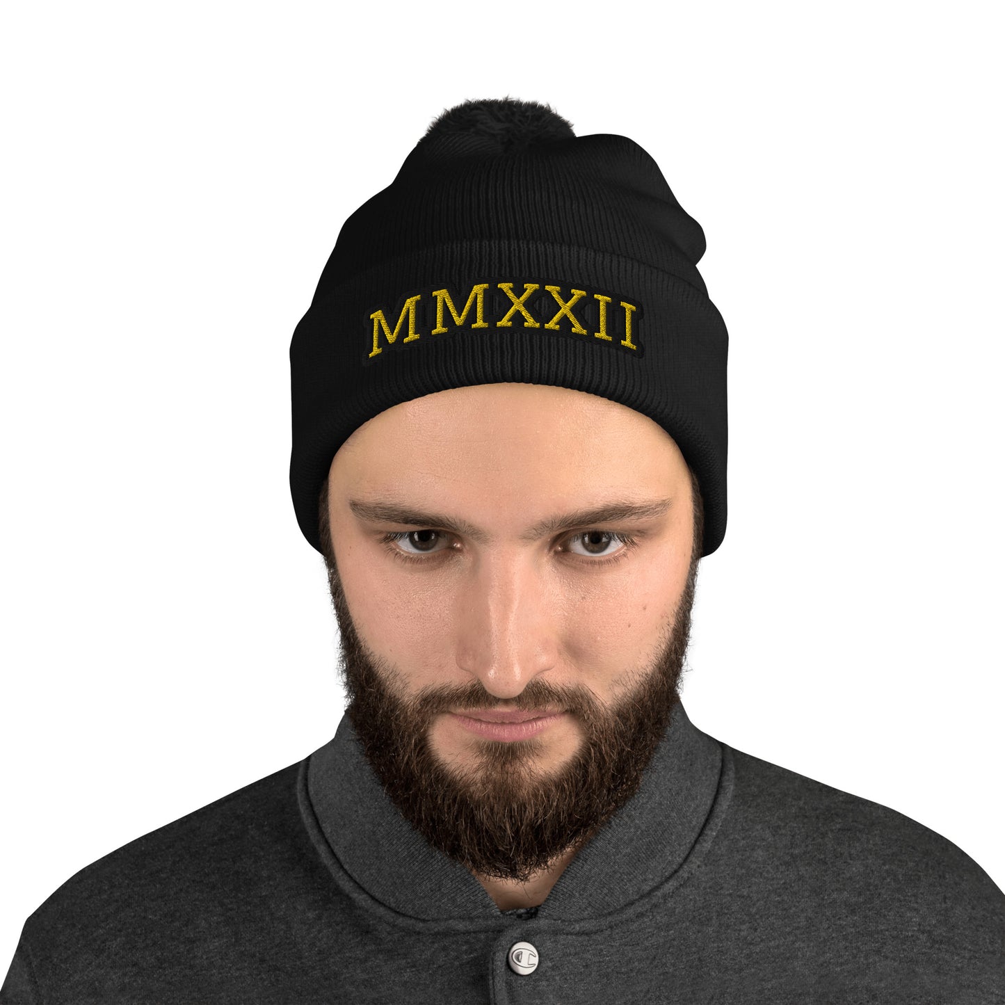 "MMXXII" Pom-Pom Beanie