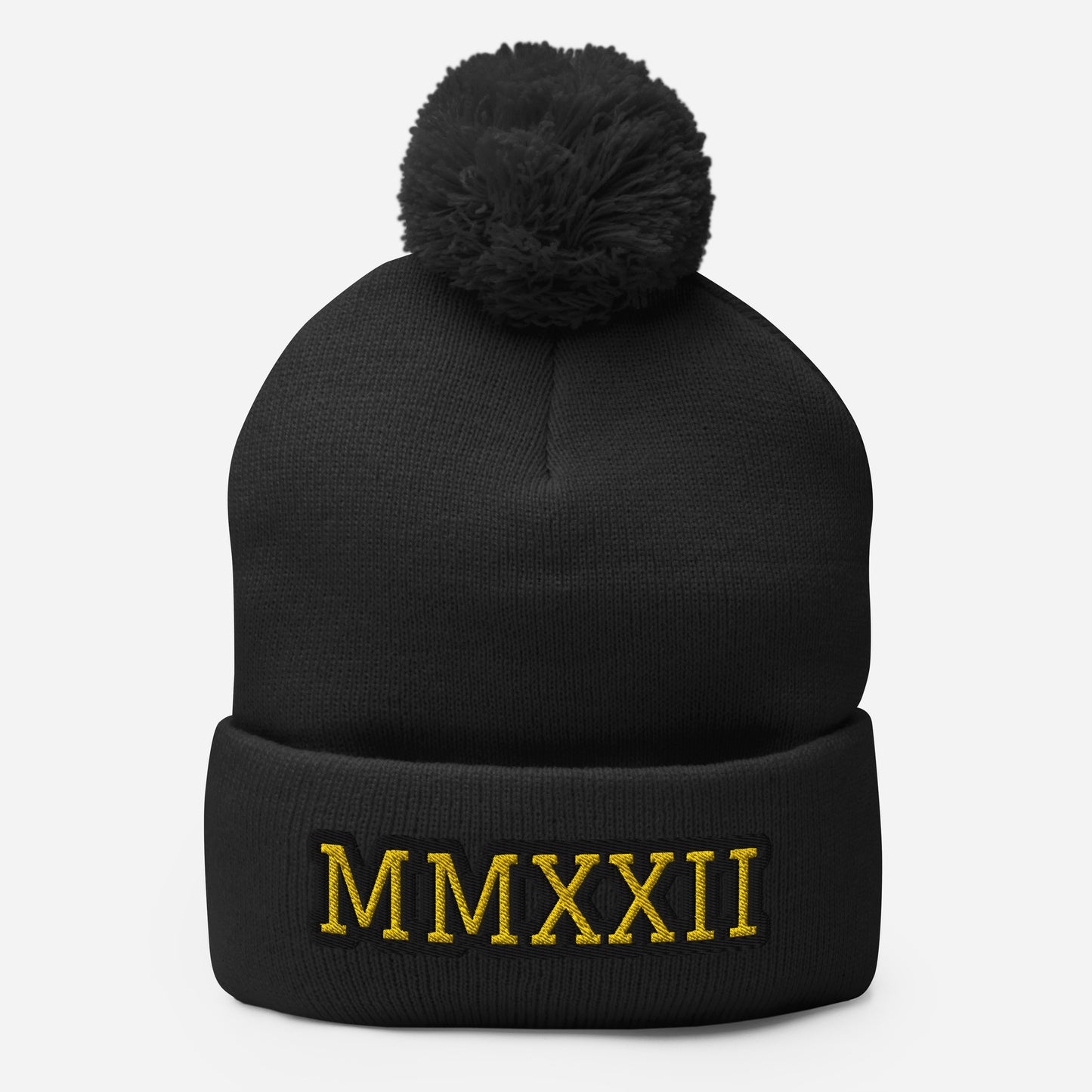 "MMXXII" Pom-Pom Beanie