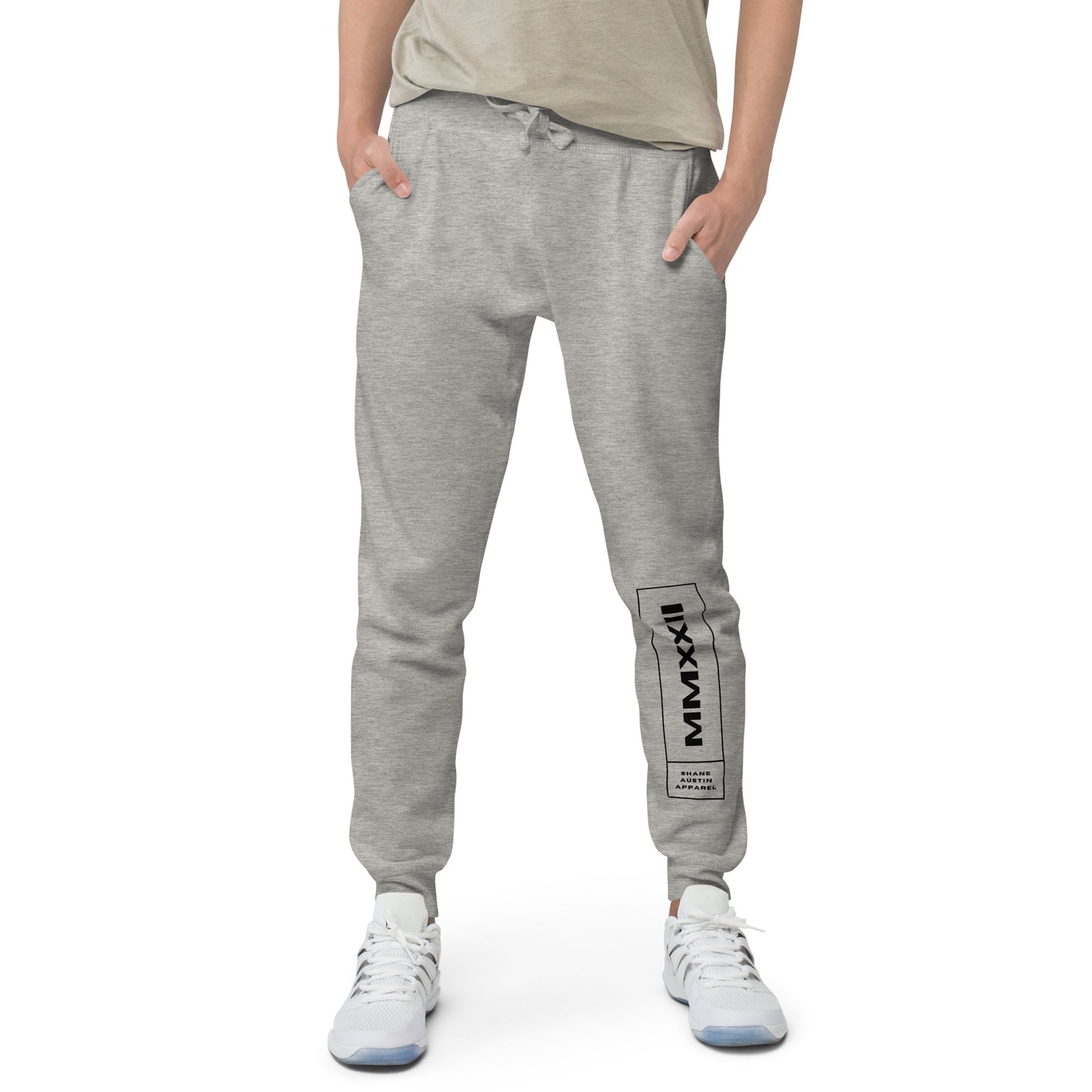 MMXXII Unisex fleece sweatpants (Black)