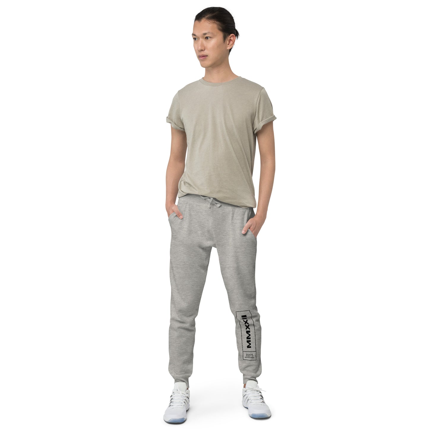 MMXXII Unisex fleece sweatpants (Black)