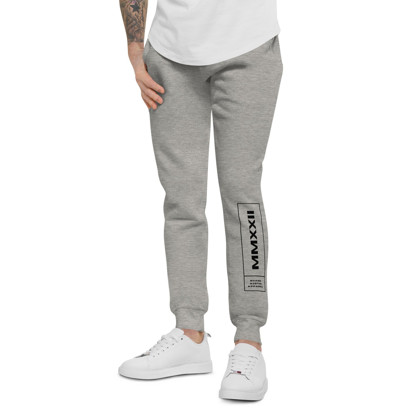 MMXXII Unisex fleece sweatpants (Black)