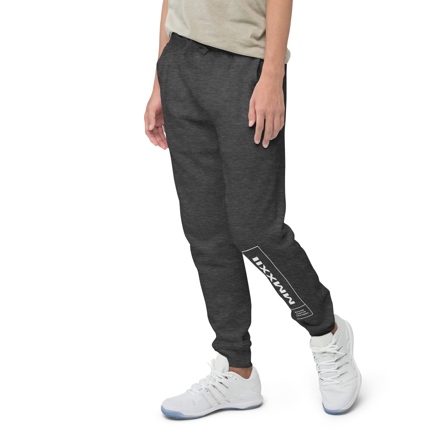 MMXXII Unisex fleece sweatpants (White)