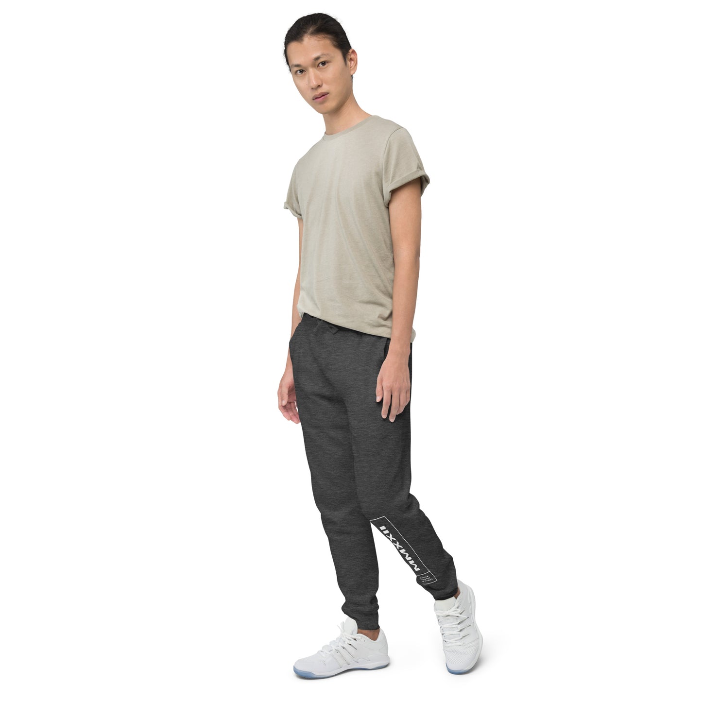 MMXXII Unisex fleece sweatpants (White)