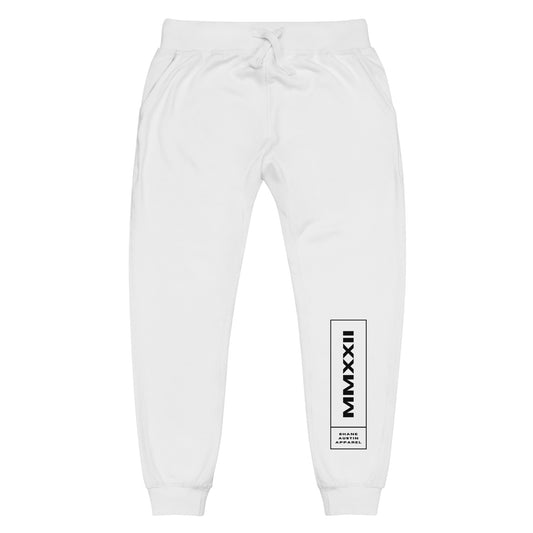 MMXXII Unisex fleece sweatpants (Black)