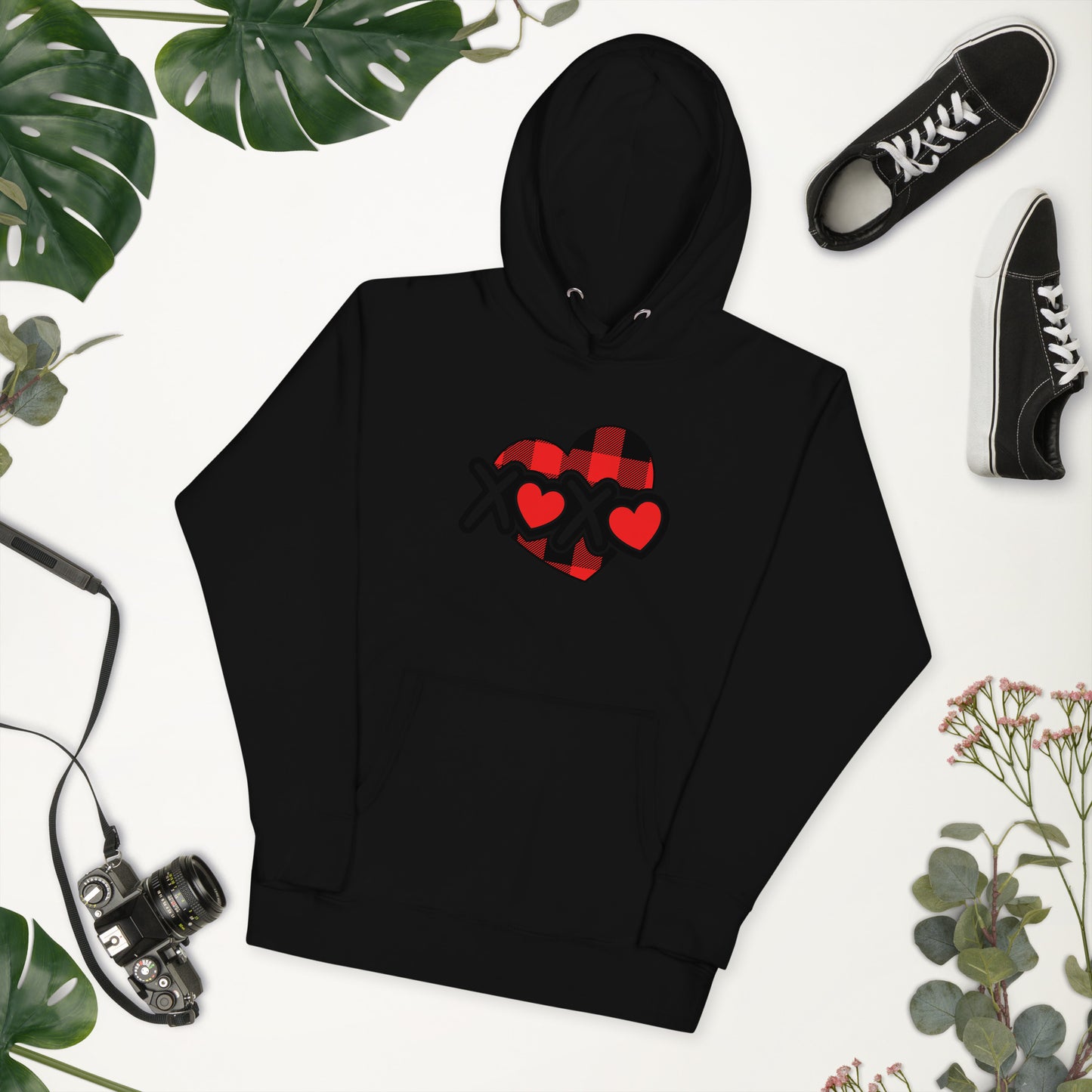 Plaid Heart Unisex Hoodie