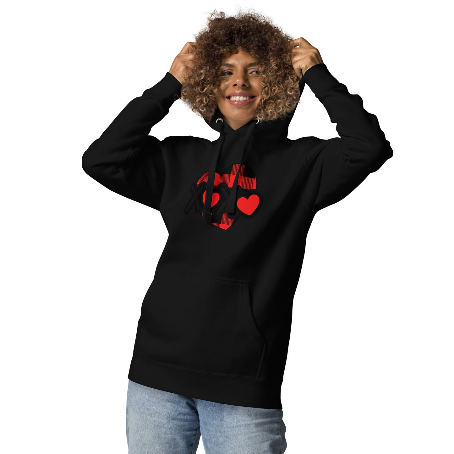 Plaid Heart Unisex Hoodie