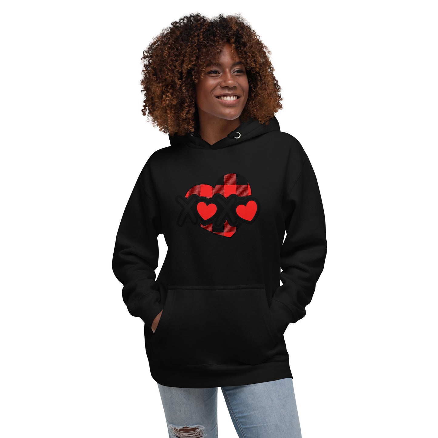 Plaid Heart Unisex Hoodie