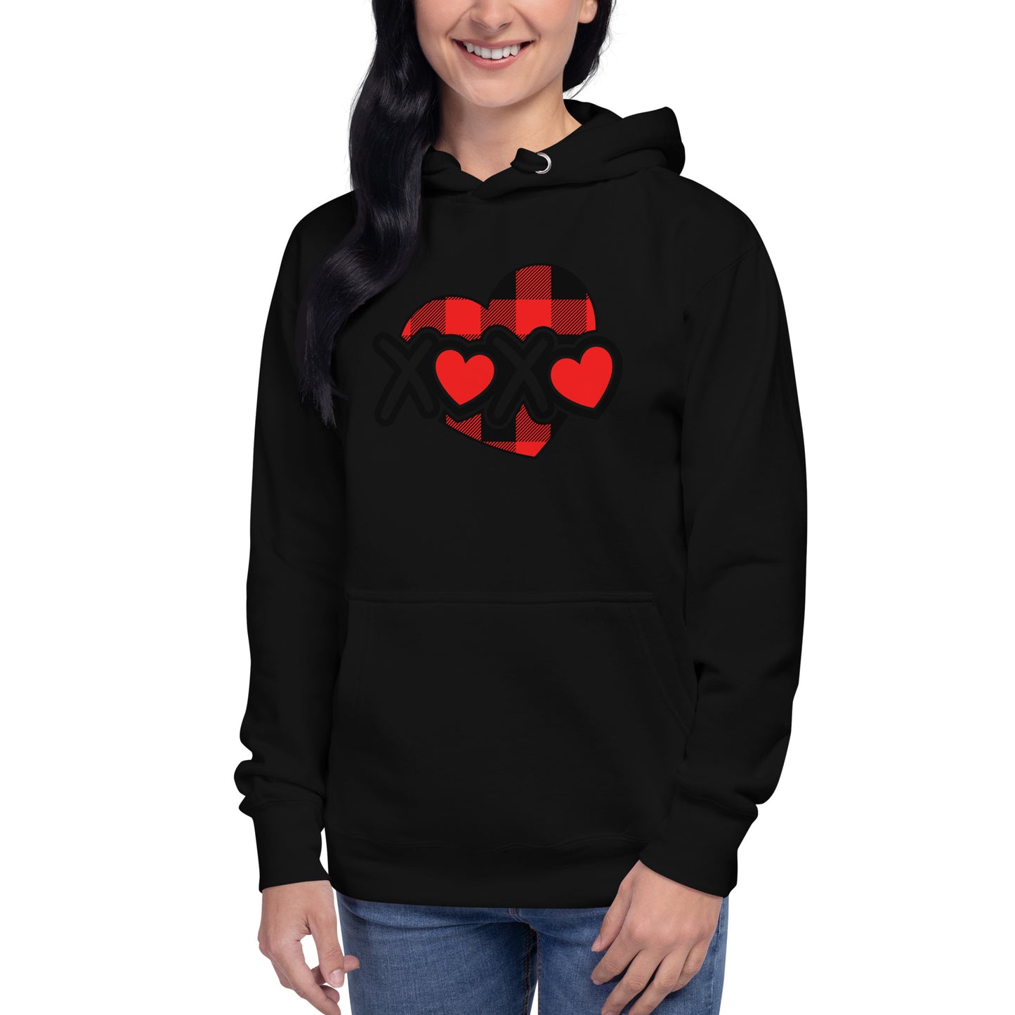 Plaid Heart Unisex Hoodie