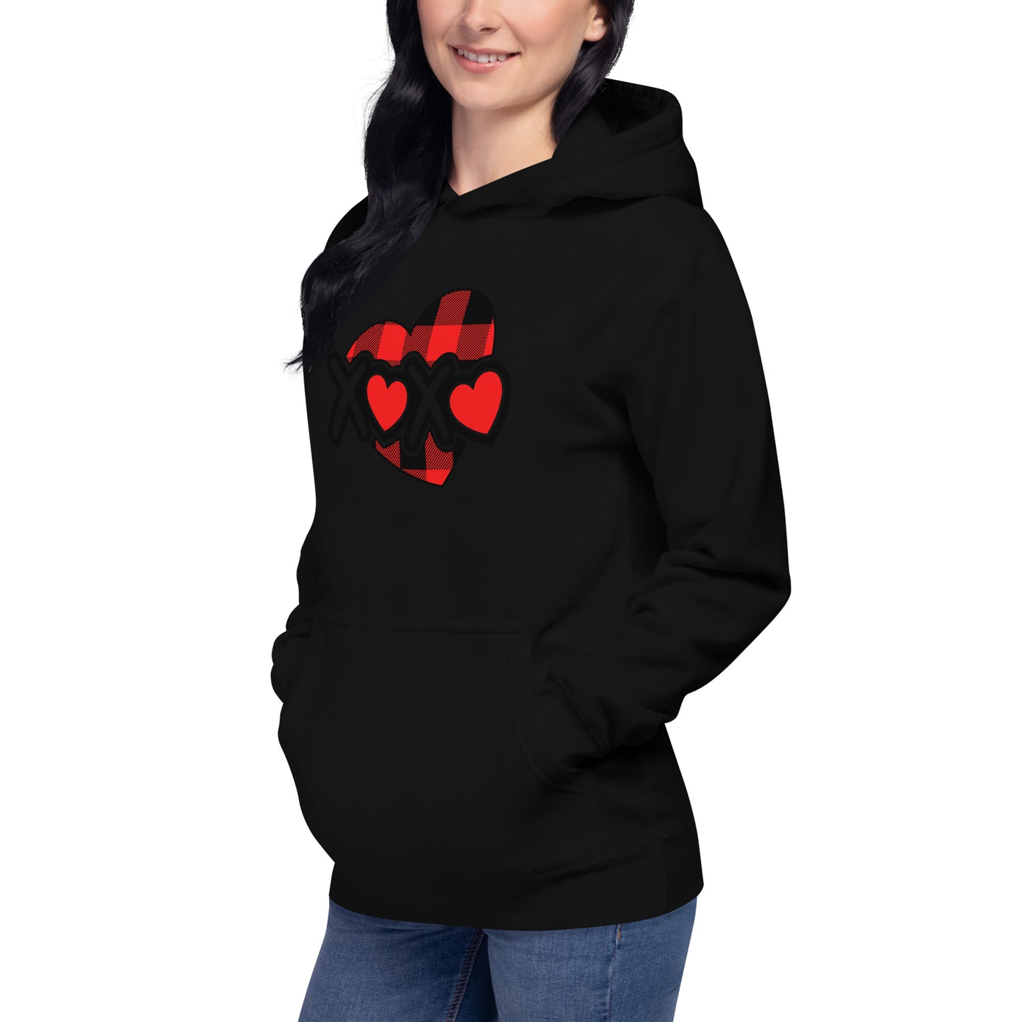 Plaid Heart Unisex Hoodie