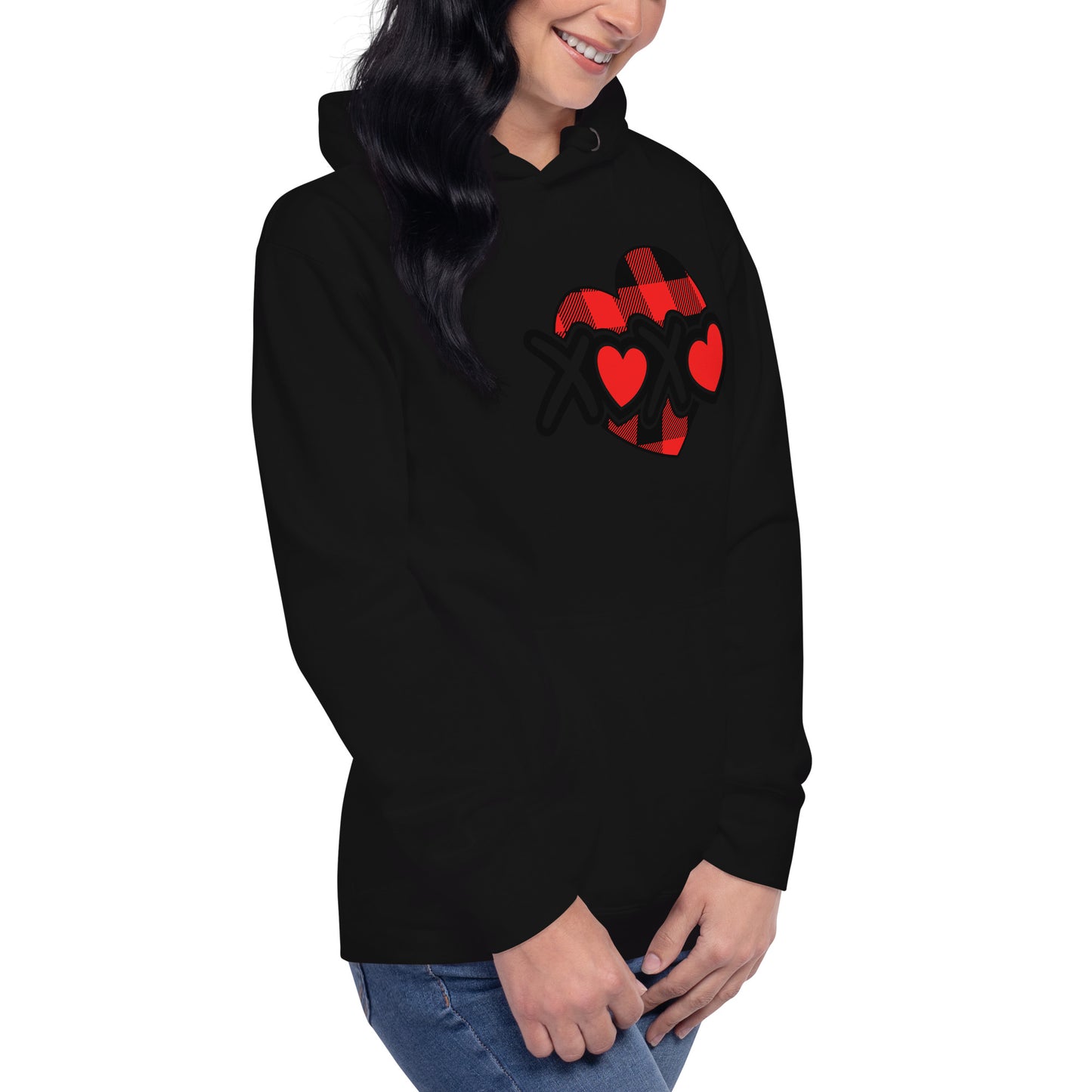 Plaid Heart Unisex Hoodie