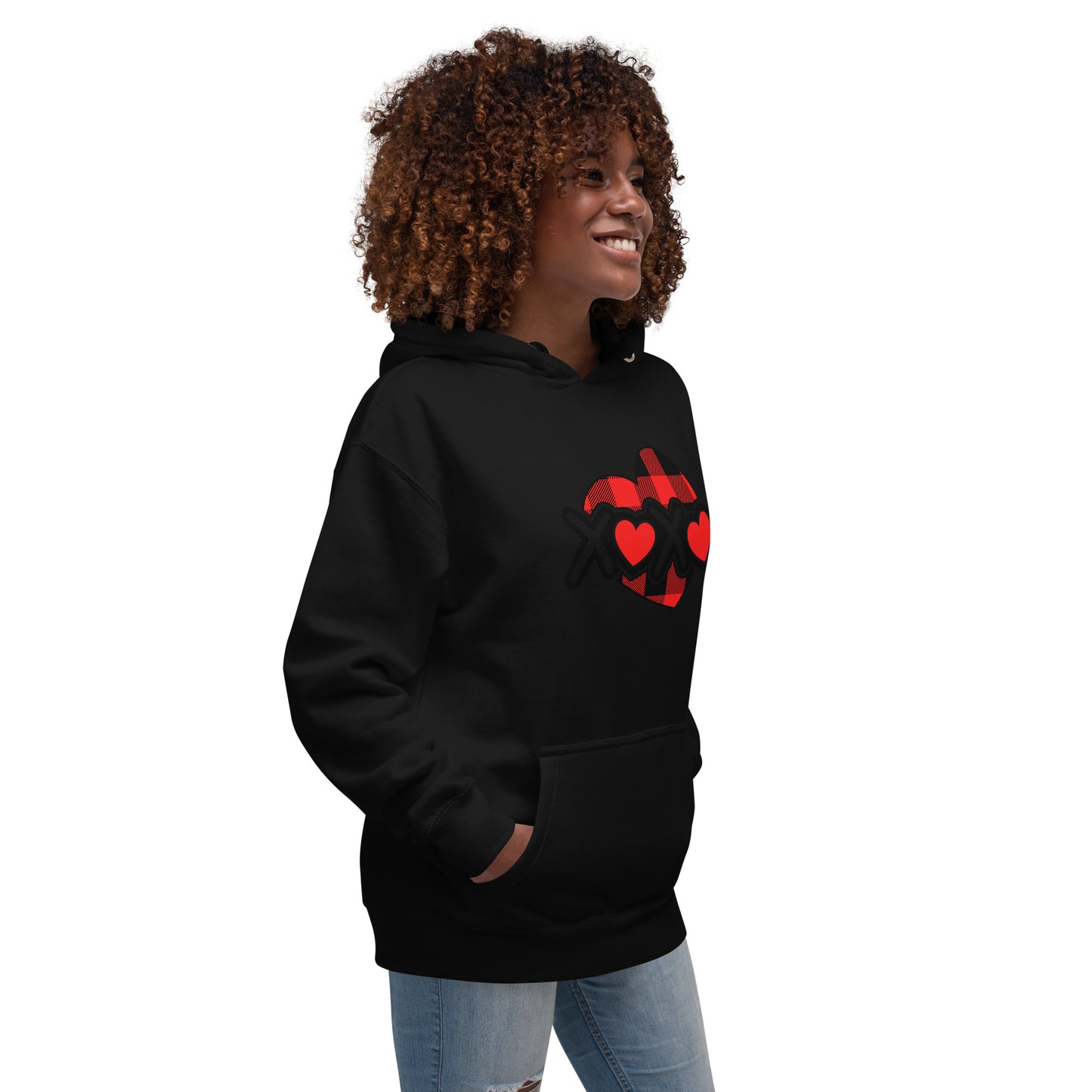 Plaid Heart Unisex Hoodie