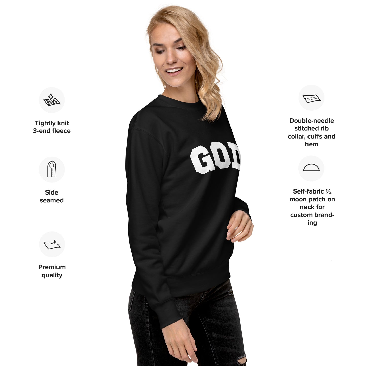 "God" Unisex Premium Sweatshirt