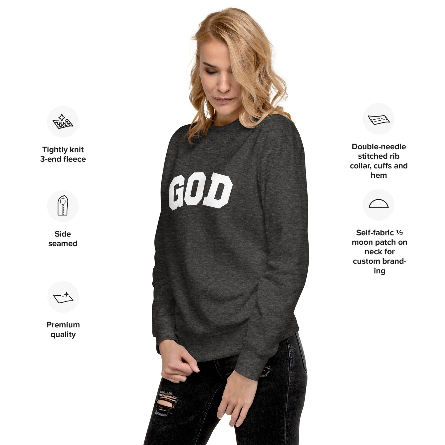 "God" Unisex Premium Sweatshirt