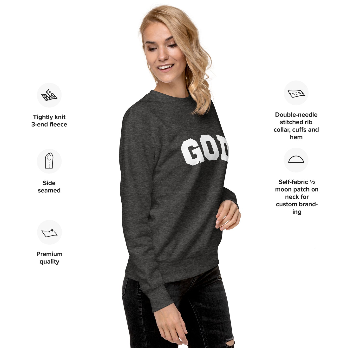 "God" Unisex Premium Sweatshirt