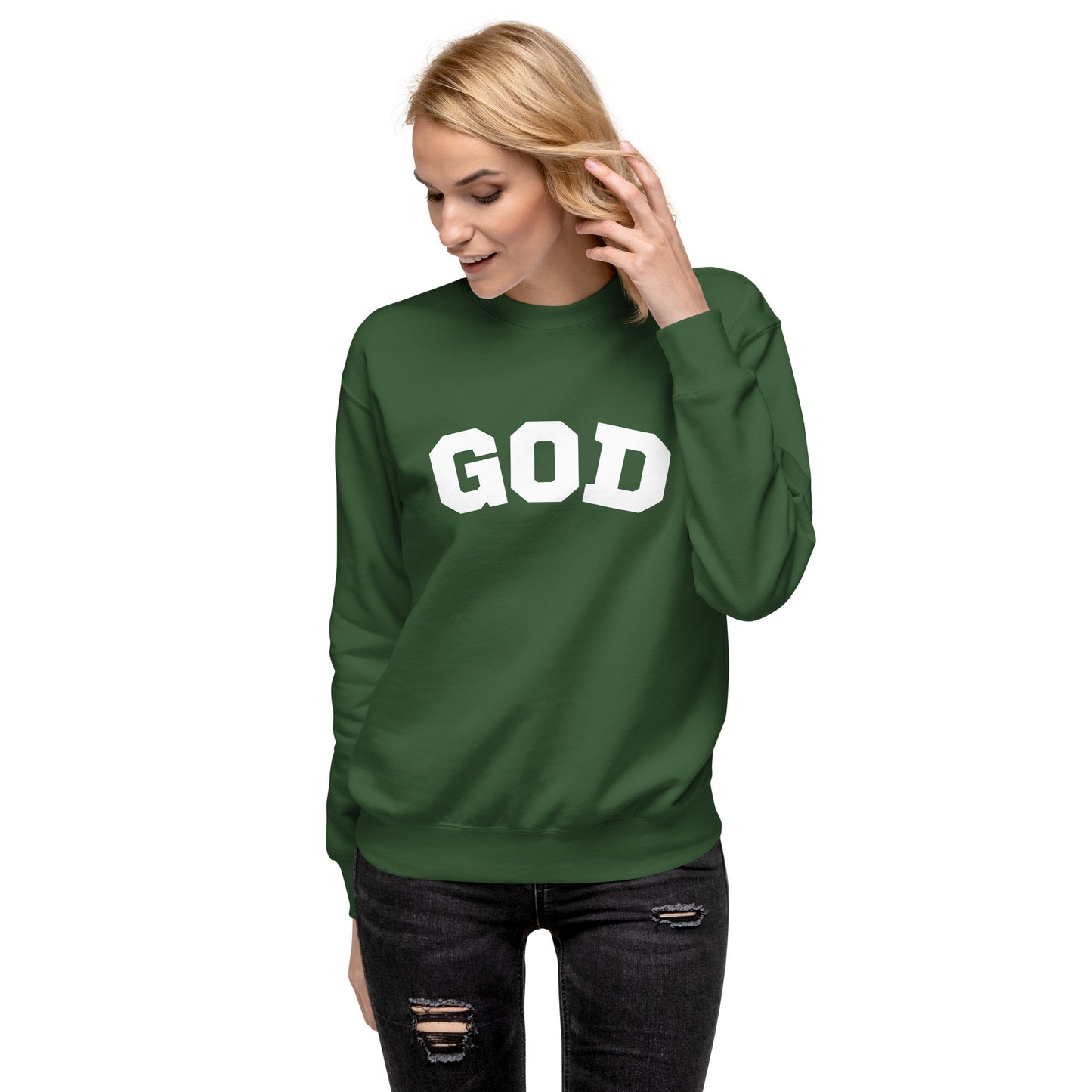 "God" Unisex Premium Sweatshirt