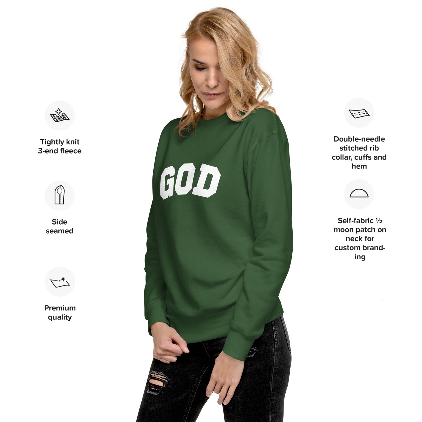 "God" Unisex Premium Sweatshirt