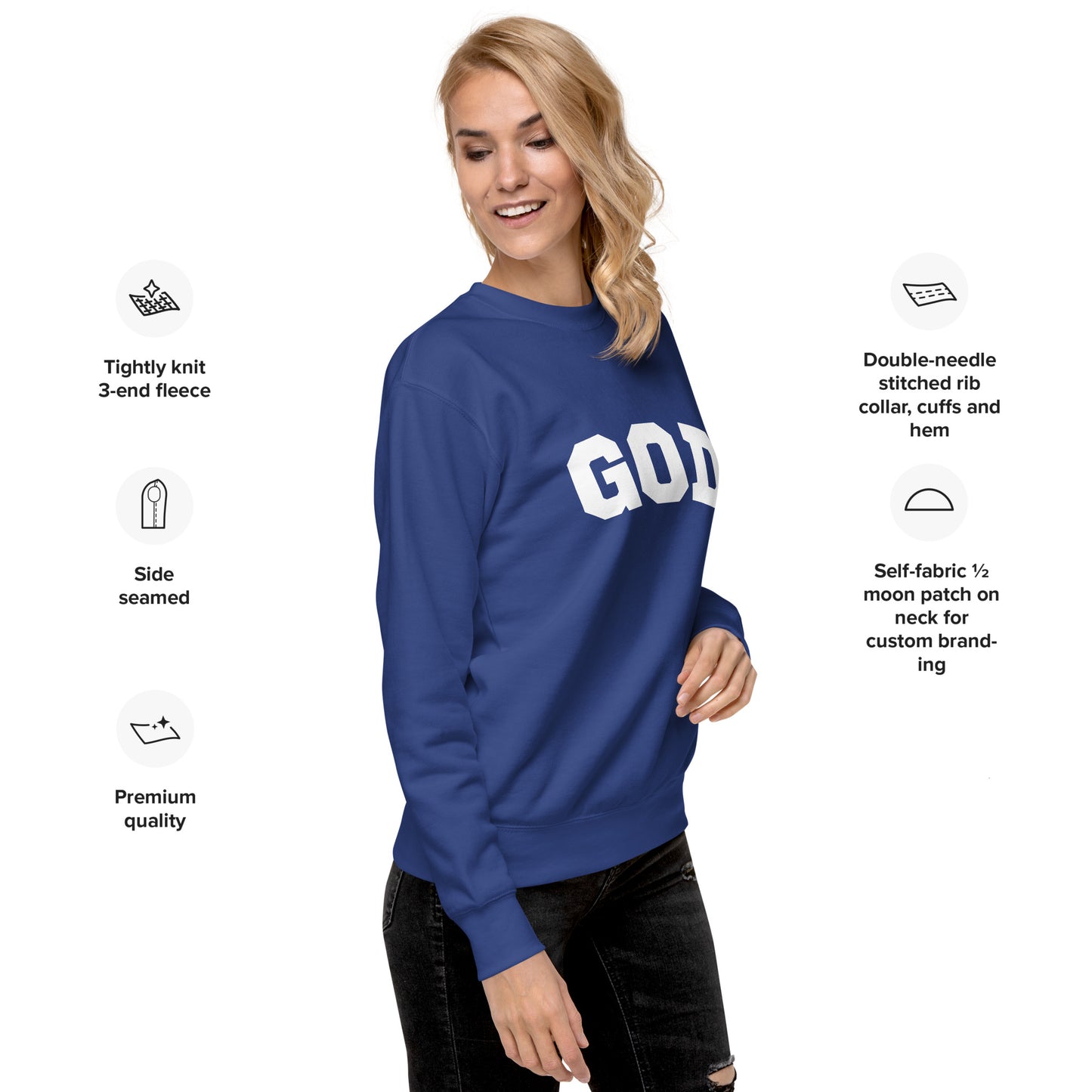 "God" Unisex Premium Sweatshirt