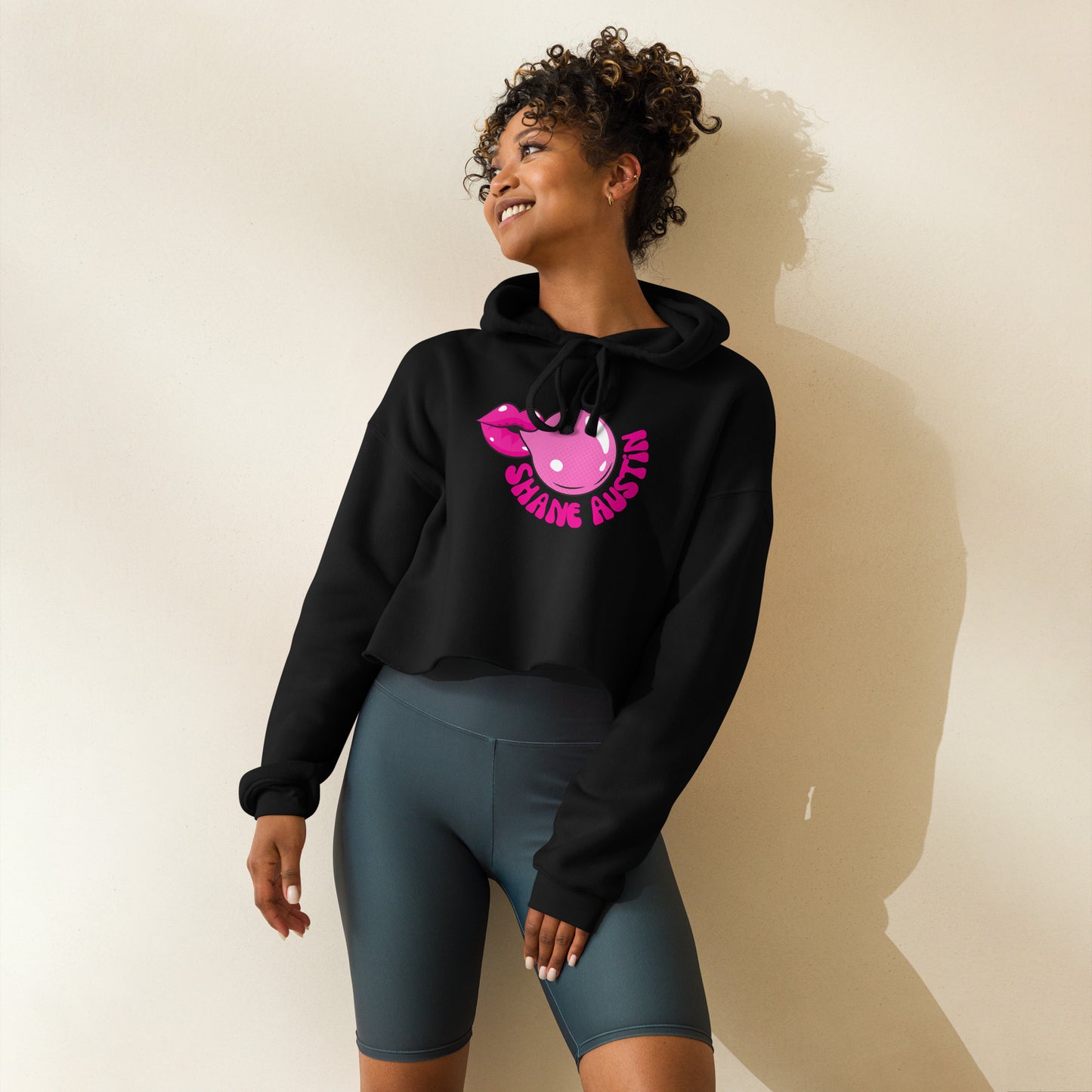 Bubble Gum Crop Hoodie