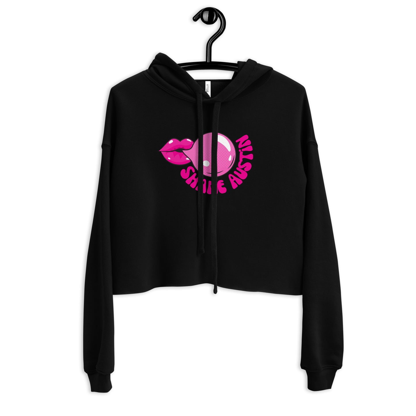 Bubble Gum Crop Hoodie