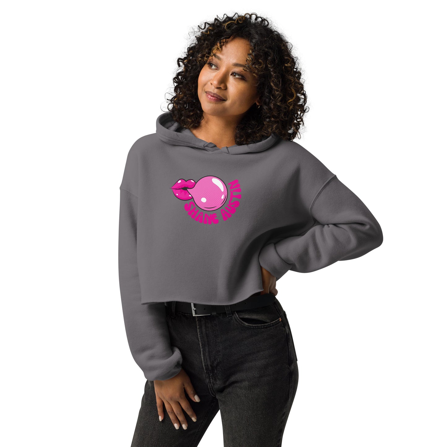 Bubble Gum Crop Hoodie