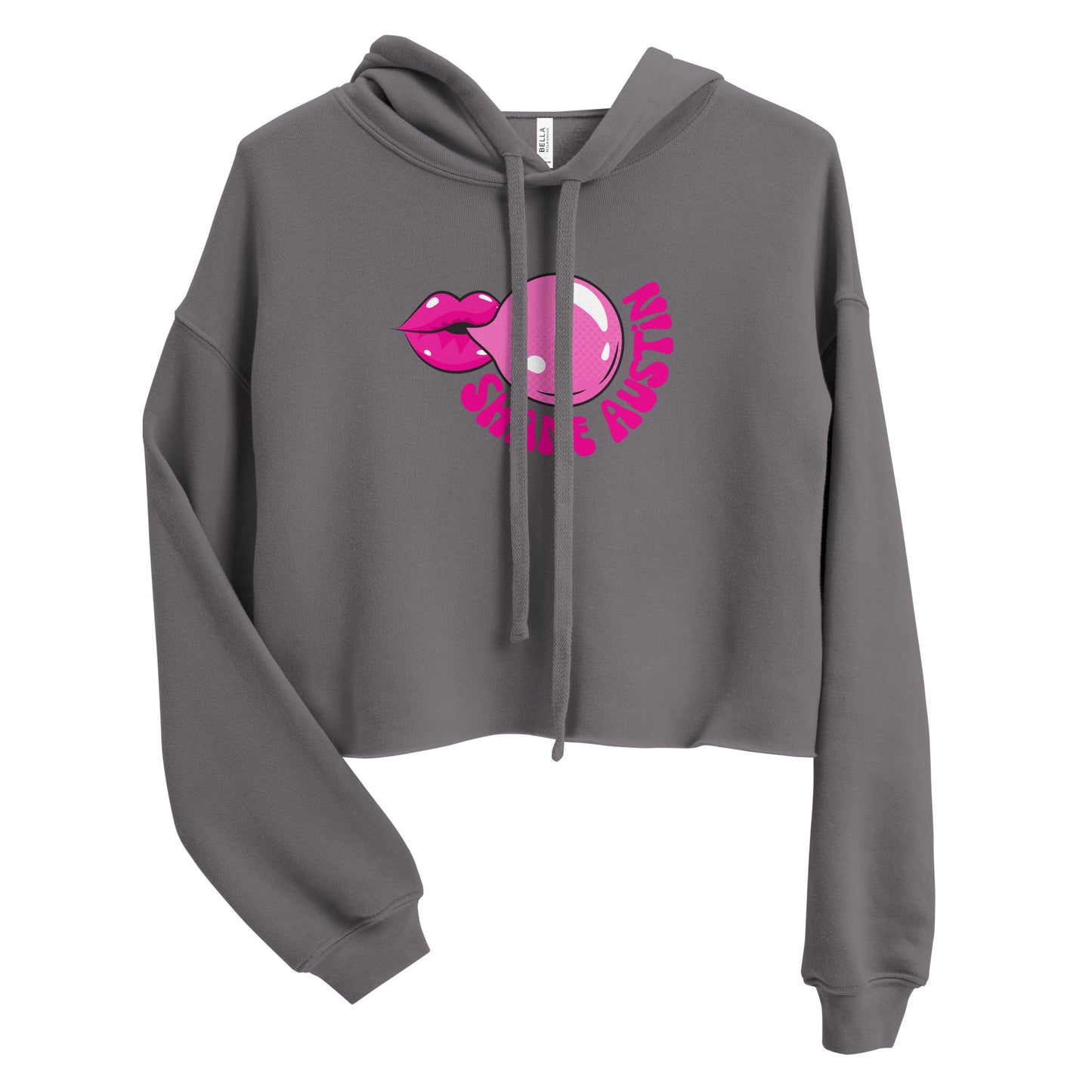 Bubble Gum Crop Hoodie