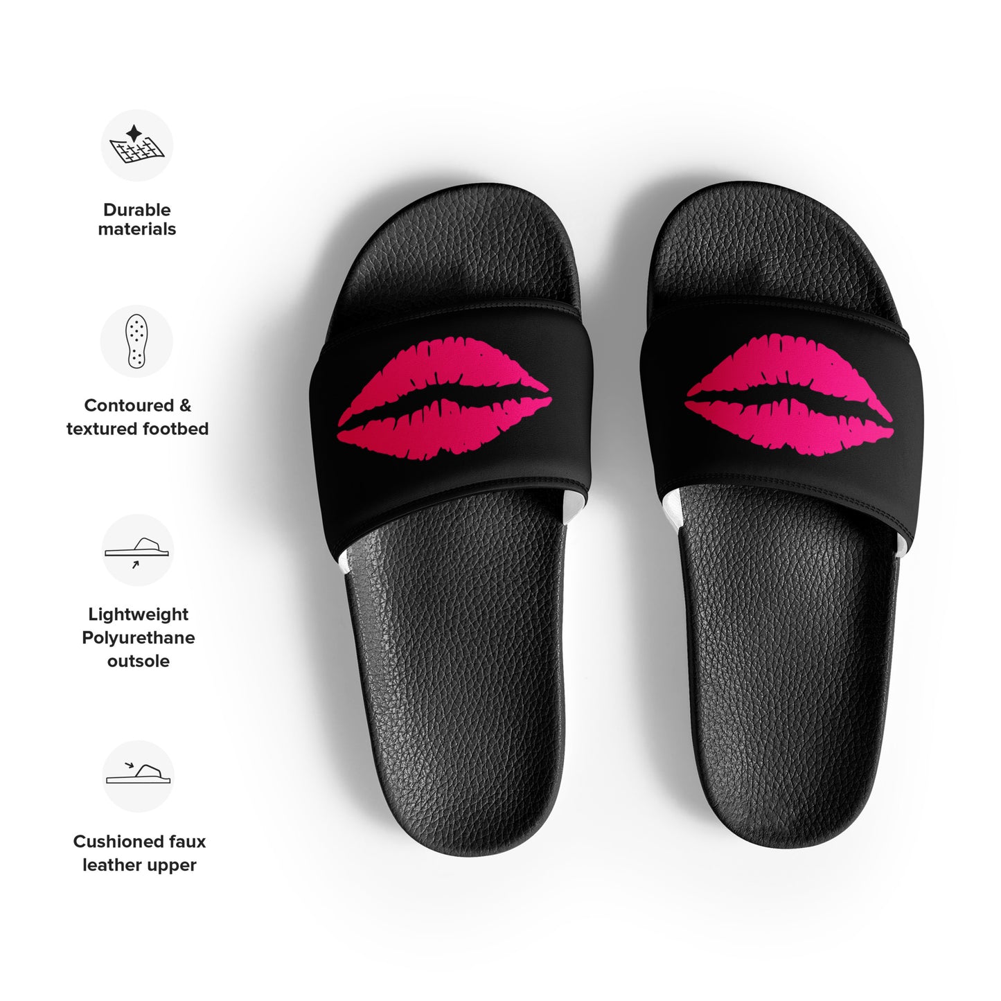 "Pink Lips" Women's slides